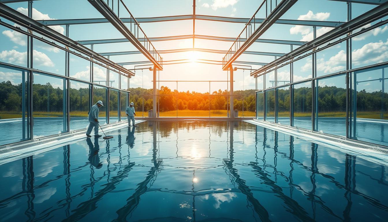 Limpeza de reservatório d’água